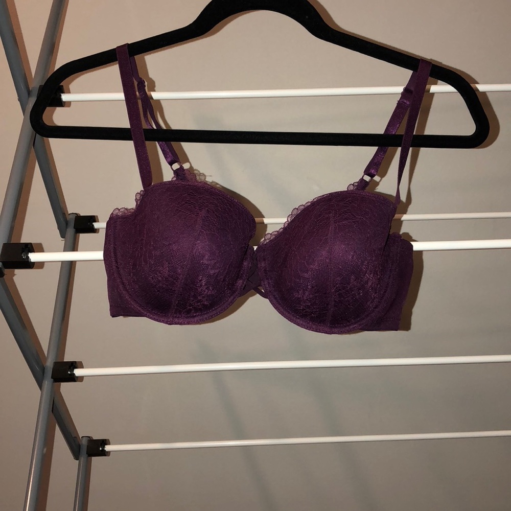 H&M Purple lace demi bra size 34D